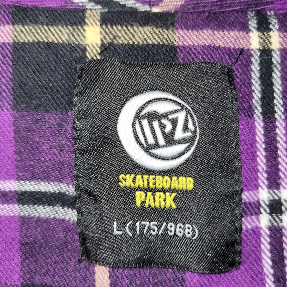 Plad Button-up Hoodie Sweater Shirt Large - Picture 9 of 9